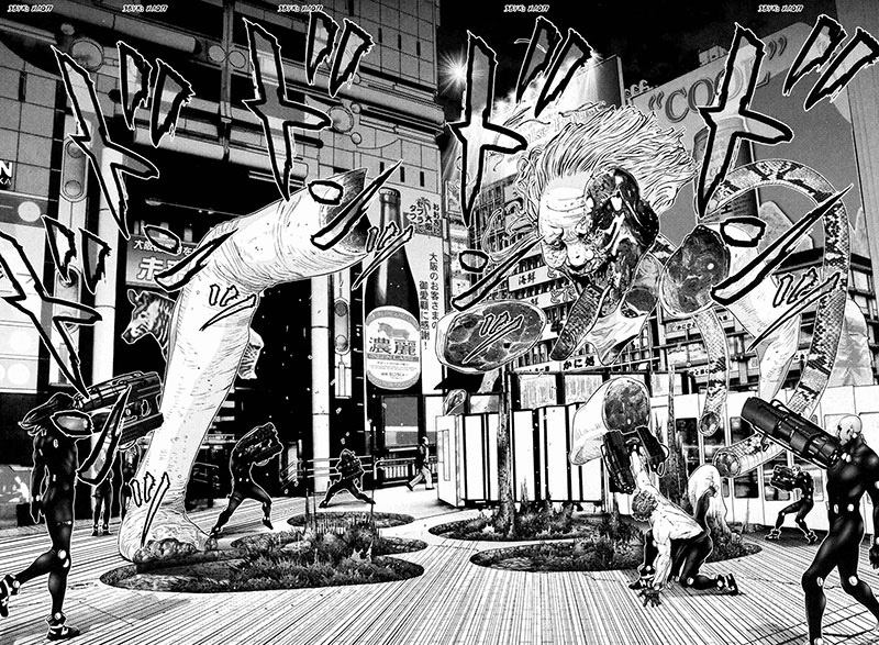 Spectacular artwork in Gantz