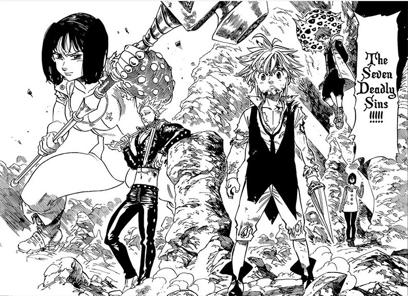The illustration from The Seven Deadly Sins