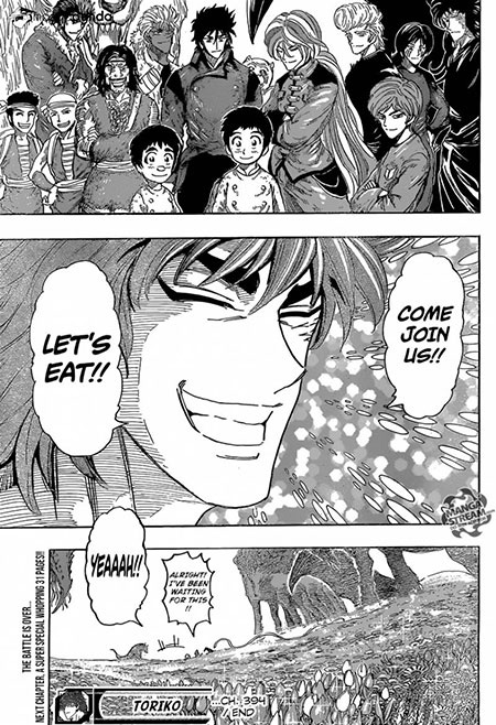 The ending of Toriko