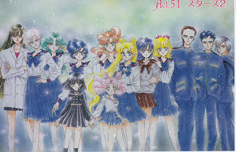 The illustration from Pretty Guardian Sailor Moon