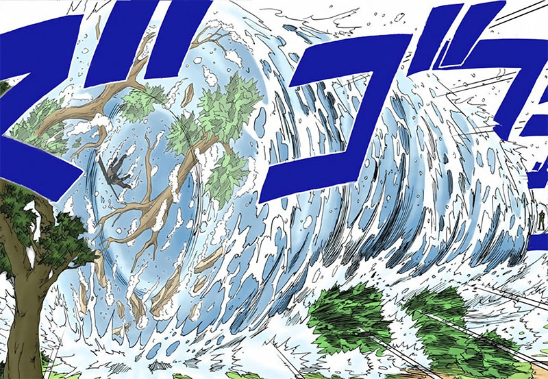 The depiction of elemental forces in Naruto